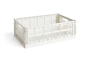 HAY - KASSE - COLOUR CRATE / L - OFF WHITE